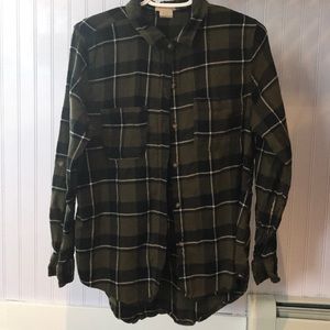 dark green flannel, Women’s, XL
